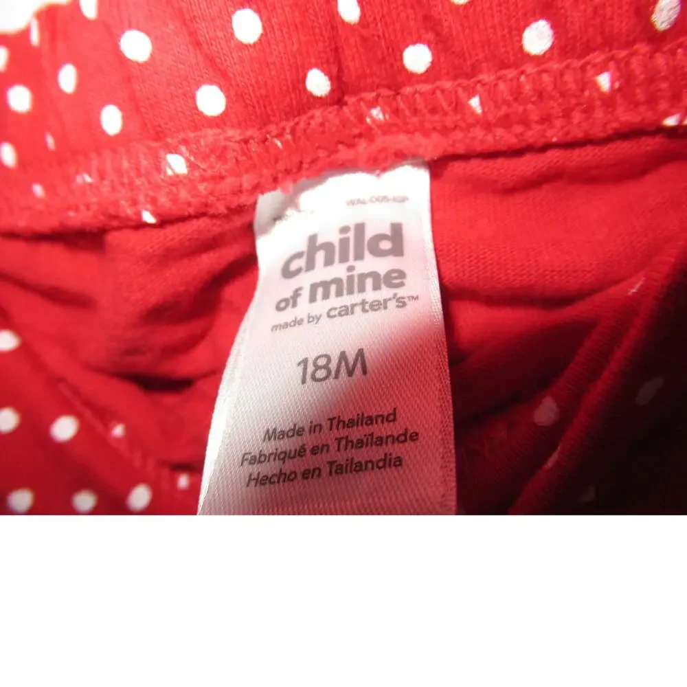 Child of Mine made by Carter's Red and white poka dot skort